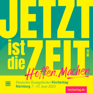 Jetzt ist die Zeit - Kirchentagslogo